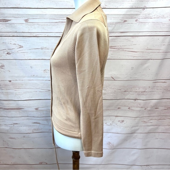 Vintage Givenchy GG Mid Century Mod MCM Track Polo Jacket Cardigan Sweater - Picture 6 of 10